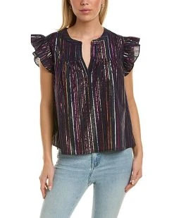 Roller Rabbit Nbow Lurex Etta Top Women