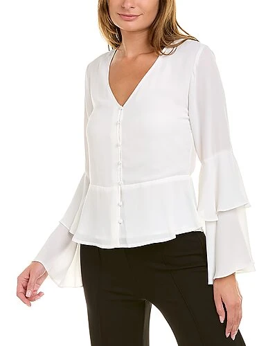 Vince Camuto Double Ruffle Top Women 3 Vince Camuto Double Ruffle Top Women