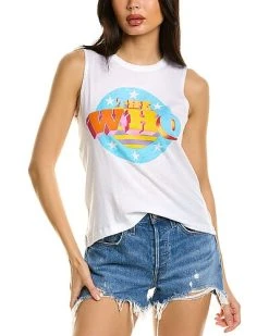 Chaser Cloud Cropped Hi-Lo Muscle Tank Women