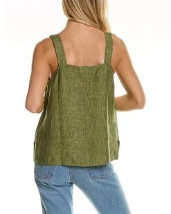 EILEEN FISHER Quare Neck Linen Cami Women -Halston Kel Shop 1411545197 RLLD 2