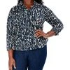 NIC+ZOE Plus New Wave Crinkle Shirt Women -Halston Kel Shop 1411599534 RLLD 1