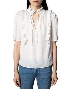 Zadig & Voltaire Talino Jac Nv 3D Silk Shirt Women