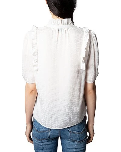 Zadig & Voltaire Talino Jac Nv 3D Silk Shirt Women 4 Zadig & Voltaire Talino Jac Nv 3D Silk Shirt Women - Image 2