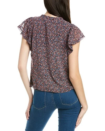 1.STATE Flutter V-Neck Top Women 4 1.STATE Flutter V-Neck Top Women - Image 2