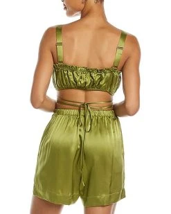 Nicholas Tracy Silk Crop Top Women -Halston Kel Shop 1411661662 RLLD 2