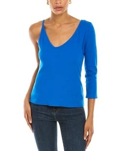 Vince Camuto One-Shoulder Rib Knit Top Women