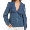 Bardot Collar Detail Chambray Shirt Women -Halston Kel Shop 1411699381 RLLD 1