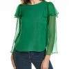 Rebecca Taylor Uffle Silk Blouse Women -Halston Kel Shop 1411704966 RLLD 1