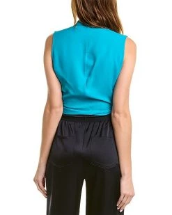 Elie Tahari Silk Wrap Shirt Women -Halston Kel Shop 1411708089 RLLD 2