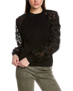 Gracia Mesh Sleeve Top Women