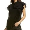 Gracia Pleated Ruffle Top Women -Halston Kel Shop 1411748411 RLLD 1