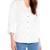 NIC+ZOE Collared Bistro Shirt Women -Halston Kel Shop 1411757722 RLLD 1