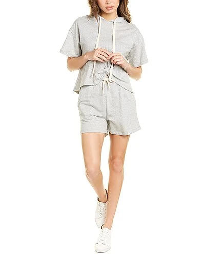 Lea & Viola 2pc Hoodie & Short Set Women 3 Lea & Viola 2pc Hoodie & Short Set Women