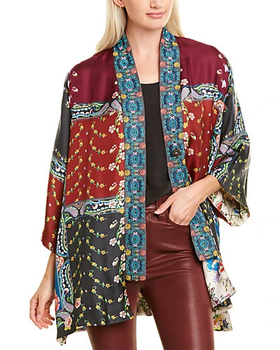 Johnny Was Paisley Silk Kimono Women 3 Johnny Was Paisley Silk Kimono Women