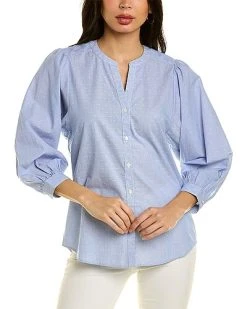 J.McLaughlin Megyn Swiss Dot Blouse Women