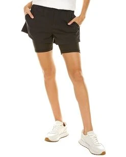 WeWoreWhat Solid Windbreaker Biker Short Women