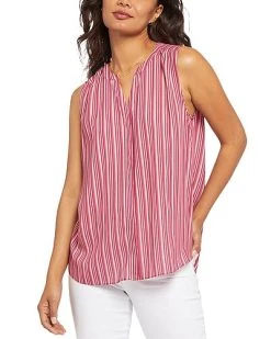 NYDJ Sleeveless Pintuck Blouse Women