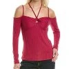 BCBGMAXAZRIA Cold-Shoulder Knit Top Women -Halston Kel Shop 1411918438 RLLD 1