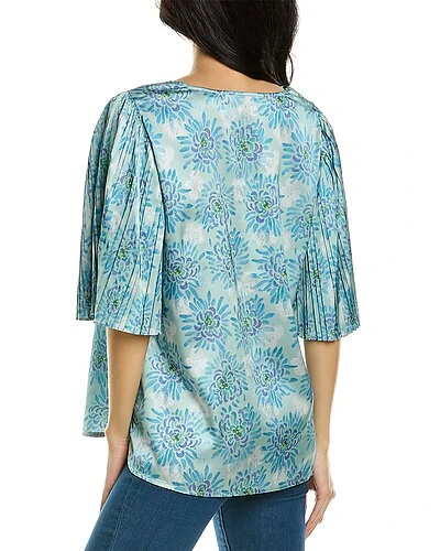 Rebecca Taylor Astera Fleur Pleated Top Women 4 Rebecca Taylor Astera Fleur Pleated Top Women - Image 2