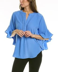 Vince Camuto Ruffle Sleeve Blouse Women