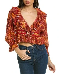 FREE PEOPLE Rudi Ruffle Top Women