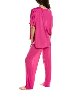 N Natori 2pc Congo Pajama Pant Set Women -Halston Kel Shop 1412117459 RLLD 2