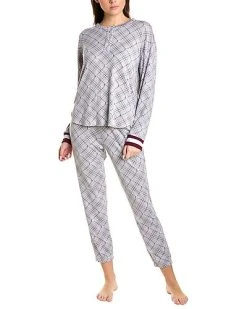 DKNY 2pc Henley & Jogger Sleep Set Women