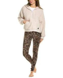 DKNY 2pc Plush Lounge Set Women