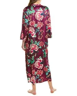 N Natori Kasumi Satin Zip Caftan Women -Halston Kel Shop 1412197422 RLLD 2