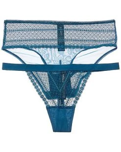 DKNY 2pk Lace Thong & Bikini Women