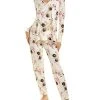 N Natori 2pc Lotus Blossom Pajama Set Women -Halston Kel Shop 1412303667 RLLD 1