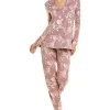 N Natori 2pc Lotus Blossom Pajama Set Women -Halston Kel Shop 1412303668 RLLD 1