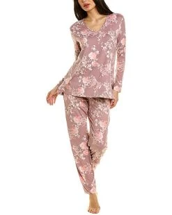 N Natori 2pc Lotus Blossom Pajama Set Women