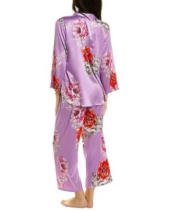 N Natori 2pc Peony Blossom Pajama Set Women -Halston Kel Shop 1412303673 RLLD 2