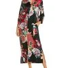 N Natori Royal Garden Zip-Up Caftan Women -Halston Kel Shop 1412303714 RLLD 1