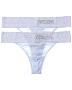DKNY 2pk Lace Comfort Endless Stretch Thong Women