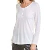 HANRO Sleep & Lounge Long Sleeve Henley Shirt Women -Halston Kel Shop 1412497132 RLLD 1