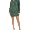 Roller Rabbit Holly Jolly Hathi Silk-Blend Night Shirt Women -Halston Kel Shop 1412520637 RLLD 1