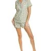 Roller Rabbit Enna Floral Polo Pajama Set Women