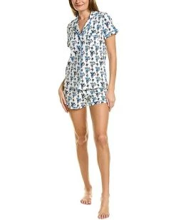Roller Rabbit Monkey Nights Polo Pajama Set Women