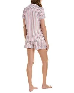 Roller Rabbit Party Stripe Polo Pajama Set Women -Halston Kel Shop 1412520693 RLLD 2